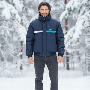 Gerry Weber Men's Navy and Teal Ski Jacket